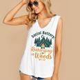 Introvert Camping Social Battery Recharging In The Woods Women's V-Neck Tank Top