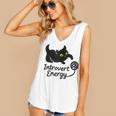 Introvert Energy Cat Love Cat Meme Women's V-Neck Tank Top Introvert Energy Cat Love Cat Meme Women's V-Neck Tank Top