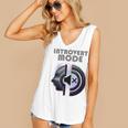 Introvert Mode Finding Inner Peace In Silence Women's V-Neck Tank Top Introvert Mode Finding Inner Peace In Silence Women's V-Neck Tank Top