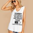 Introvert Sorry I’Ve Already Talked To One Person Today Women's V-Neck Tank Top
