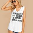 Introverted Caseworker Social Work Introvert Women's V-Neck Tank Top Introverted Caseworker Social Work Introvert Women's V-Neck Tank Top