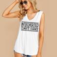 Introverted Willing To Discuss Climate Change Women's V-Neck Tank Top Introverted Willing To Discuss Climate Change Women's V-Neck Tank Top