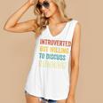 Introverted But Willing To Discuss Running Hobby Women's V-Neck Tank Top Introverted But Willing To Discuss Running Hobby Women's V-Neck Tank Top