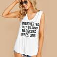 Introverted Wrestler Wrestling Introvert Women's V-Neck Tank Top Introverted Wrestler Wrestling Introvert Women's V-Neck Tank Top