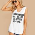 Introverted Yoyo Toy Player Yo-Yo Introvert Women's V-Neck Tank Top Introverted Yoyo Toy Player Yo-Yo Introvert Women's V-Neck Tank Top
