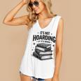 It's Not Hoarding If It's Books Book Lover Readers Women's V-Neck Tank Top