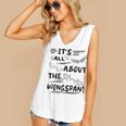 It's All About The Wingspan For Book Lover Women's V-Neck Tank Top
