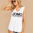 JOMO Joy Of Missing Out Fomo Fear Cozy Introvert Joke Women's V-Neck Tank Top