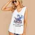 Just One More Chapter Book Dragon Reading Book Lover Bookish Women's V-Neck Tank Top