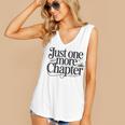 Just One More Chapter Book Lover Quote Reading Women's V-Neck Tank Top Just One More Chapter Book Lover Quote Reading Women's V-Neck Tank Top