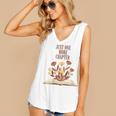 Just One More Chapter Book Lovers Floral Women's V-Neck Tank Top Just One More Chapter Book Lovers Floral Women's V-Neck Tank Top