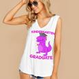 Kids Kindergarten Graduation Idea For Girls Dinosaur Women's V-Neck Tank Top