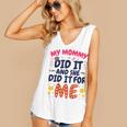 Kids My Mommy Did It Graduation Mom Graduate Women's V-Neck Tank Top