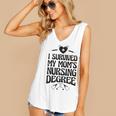 Kids I Survived My Mom's Nursing Degree Nursing School Graduation Women's V-Neck Tank Top