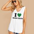 I Love Irish Exits St Patrick's Day Introvert Party Women's V-Neck Tank Top