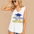 Masters Degree Proud Dad Graduation Shirt MBA Social Work Women's V-Neck Tank Top
