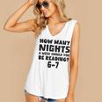 How Many Nights A Week Should You Be Reading 6-7 Book Lover Women's V-Neck Tank Top How Many Nights A Week Should You Be Reading 6-7 Book Lover Women's V-Neck Tank Top