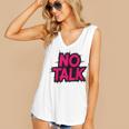 No Small Talk Zone – Introvert Quote Women's V-Neck Tank Top No Small Talk Zone – Introvert Quote Women's V-Neck Tank Top