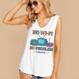 No Wi-Fi No Problem – Retro Dial Up Tech Nostalgia Premium Tri-Blend Women's V-Neck Tank Top