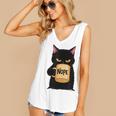 Nope Coffee Cat – Introvert Humor Monday Kitty Women's V-Neck Tank Top Nope Coffee Cat – Introvert Humor Monday Kitty Women's V-Neck Tank Top