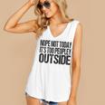 Nope Not Today Its Too Peopley Outside Introvert Lazy Women's V-Neck Tank Top Nope Not Today Its Too Peopley Outside Introvert Lazy Women's V-Neck Tank Top