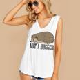 Not A Hugger Hedgehog Introvert Sarcasm Antisocial Women's V-Neck Tank Top