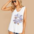 Octopus Book Reader Women's V-Neck Tank Top