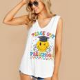 Peace Out Preschool Graduation Last Day Teachers Boys Girls Women's V-Neck Tank Top