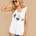 Peanuts Graduation Squad Snoopy Woodstock Raglan Baseball Tee Women's V-Neck Tank Top