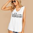 All Peopled Out Introvert Women's V-Neck Tank Top All Peopled Out Introvert Women's V-Neck Tank Top