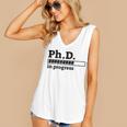 PhD In Progress Graduation Progress Bar Shirt Women's V-Neck Tank Top