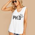 PhD Shirt Phinally Finally Done Graduation Her Women's V-Neck Tank Top