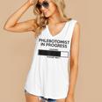 Phlebotomist In Progress Phlebotomy School Graduation Women's V-Neck Tank Top