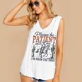 Please Be Patient I'm From The 1900s Cowboy Skeleton Women's V-Neck Tank Top