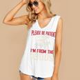 Please Be Patient With Me I'm From The 1900s Grandma Grandpa Premium Women's V-Neck Tank Top
