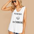 Please Wait I'm Thinking Introvert Women's V-Neck Tank Top Please Wait I'm Thinking Introvert Women's V-Neck Tank Top