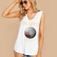 Pluto Never Forget 1930-2006 Planet Space Science Nostalgia Premium Tri-Blend Women's V-Neck Tank Top