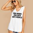 PRO Books PRO Cats Anti People Women's V-Neck Tank Top PRO Books PRO Cats Anti People Women's V-Neck Tank Top