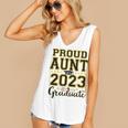 Proud Aunt Of A 2023 Graduate Family Matching Graduation Women's V-Neck Tank Top