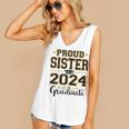 Proud Sister Of A 2024 Graduate Senior Graduation Women's V-Neck Tank Top