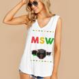 Queen MSW Social Work Grads Masters Graduation Women's V-Neck Tank Top