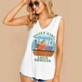 Quiet Girl Loud Results Introvert Office Staff Secretary Women's V-Neck Tank Top