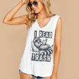 Racoon Reading Spicy Smutty Book Booktok I Read Trashy Books Women's V-Neck Tank Top