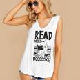 Read More Books Ghost Halloween Reading Teacher Literacy Women's V-Neck Tank Top