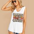 Reading Bookmarks Are For Quitters Reader Book Lovers Women's V-Neck Tank Top