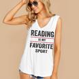 Reading Is My Favorite Sport Book Lover Quote Women's V-Neck Tank Top Reading Is My Favorite Sport Book Lover Quote Women's V-Neck Tank Top