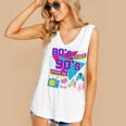 Retro 1980s 80's Baby 1990s 90's Made Me Nostalgia Birthday Premium Tri-Blend Women's V-Neck Tank Top