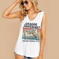 Retro Cassette Case 70s Vintage Music Analog Nostalgia Women's V-Neck Tank Top