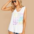 Return To Library Card Book Due Date Bookish Rainbow Reading Women's V-Neck Tank Top