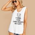I Came I Saw I Had Anxiety So I Left Introvert Tee Women's V-Neck Tank Top I Came I Saw I Had Anxiety So I Left Introvert Tee Women's V-Neck Tank Top